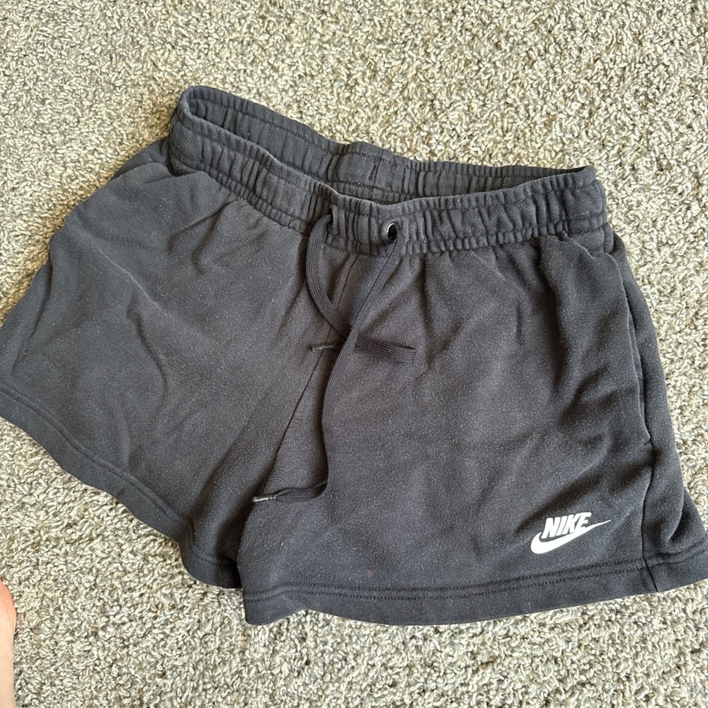 Nike Black Athletic Shorts with Elastic Waistband